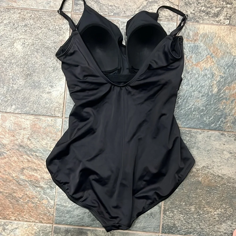Elegant Black One-Piece Swimsuit